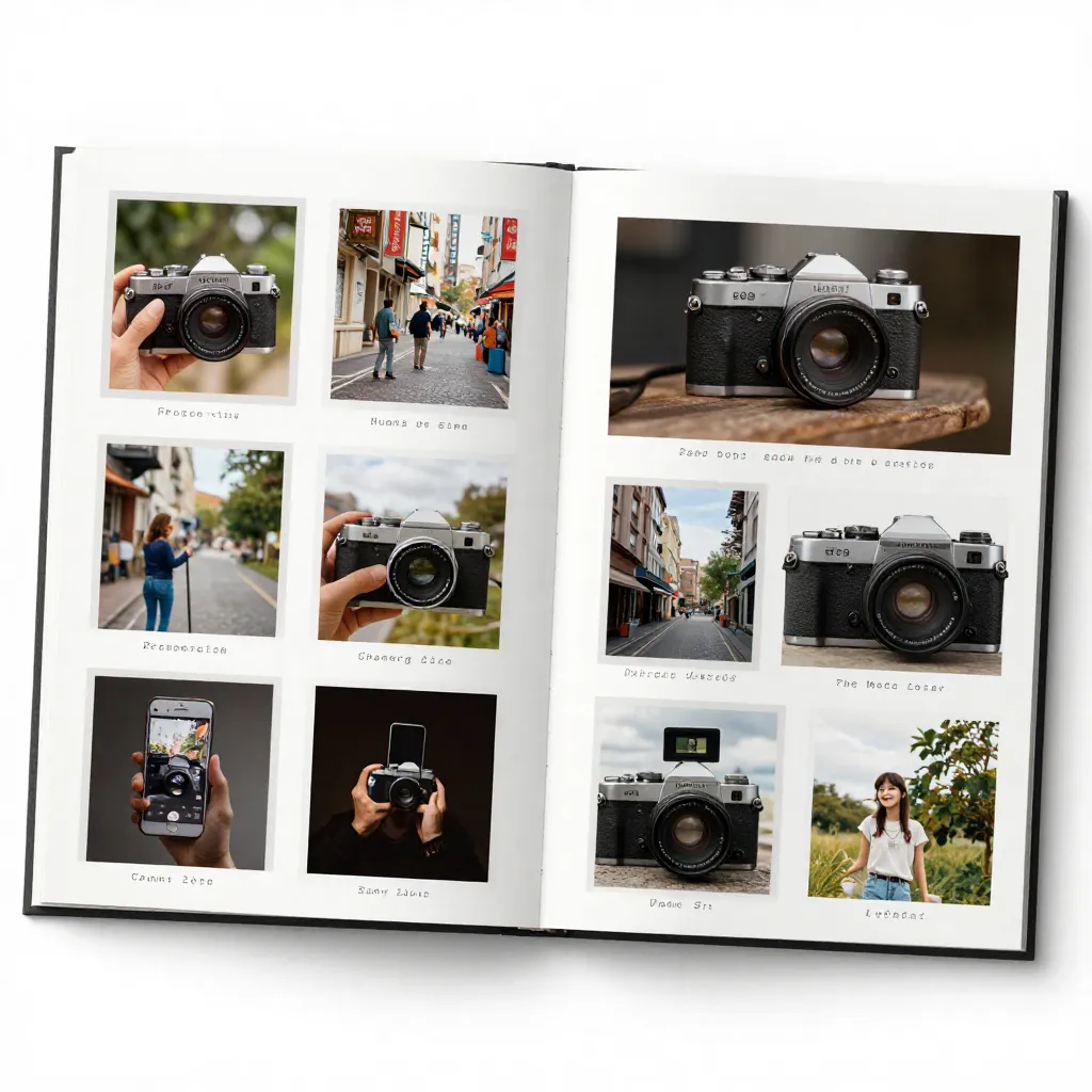 Digital photo album double spread